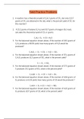 Yield Practice Problems