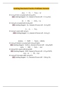 Limiting Reactants Practice Problems Answers