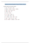 Balancing Chemical Equations Practice Problems Answers