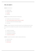 PHIL 201 Quiz 5  Liberty University Complete solution (Latest) 