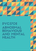 PYC3702 - Abnormal Behaviour and Mental Health