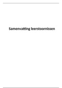 Samenvatting Leerstoornissen 2018-2019 / 2019-2020 /2020-2021