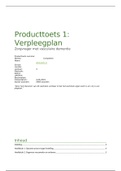 Producttoets 1: verpleegplan competent (cijfer 9) 