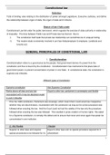 CSL2601 - Constitutional Law - Exam Prep notes (VERY GOOD NOTES) 