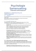 Psychologie Samenvatting Zorgmodule Zelfmanagement