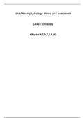 Child Neuropsychology; theory and assessment, chapter 4-10 from the book Developmental Neuropsychology, a clinical approach, second edition (2018). 