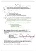 Volledige samenvatting Interne aandoeningen en CNA, Psychologie