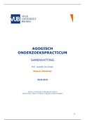 Agogische onderzoekspracticum SAMENVATTING