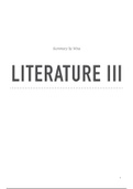 Literature III Summary