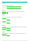 Rasmussen College - G 150/PHA 1 -Module 04 Quiz: The Lymphatic, Immune, and Vascular Systems(2019/20) - Score: 20/20.