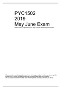 PYC1502 Assignments and exam study bundle