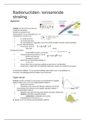 ONDERZOEKSMETHODEN thema 2 - radionucliden samenvatting