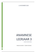 PAS 1 Anamnese (leerjaar 3)