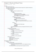 Chapter 9: Muscle and Muscle Tissue