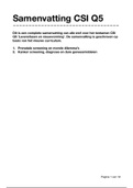 Samenvatting CSI Q5