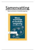 Samenvatting Meso-economie en Bedrijfsomgeving