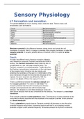 Lectures Sensory Neurophysiology