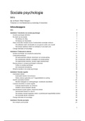 Samenvatting Sociale Psychologie 9e editie inclusief aantekeningen 2019/2020