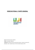 Derecho Penal I: Parte General