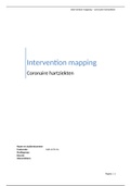 Intervention mapping | Coronaire hartziekten | Hogeschool Utrecht | Cijfer 7,6