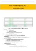 Samenvatting Kind in Ontwikkeling (B1K1)