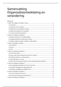 Samenvatting Organisatieverandering en ontwikkeling 2019-2020