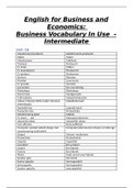 English for Business and Economics Vocabulary