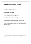 Samenvatting Migration & Citizenship (week 1 tm 6)