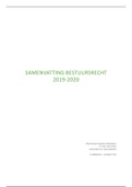 Bestuursrecht 2019-2020: Samenvatting