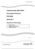 Tutorial letter with assignment feedback 2014