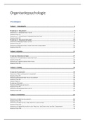 Samenvatting Organisatiepsychologie PB2302 Open Universiteit