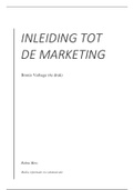 Samenvatting boek Inleiding tot Marketing MIC/CB Jaar 1