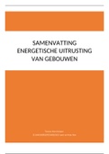 Samenvatting energetische uitrusting van gebouwen