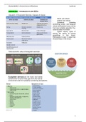 Summary Book + Lectures Sustainability in Business and Economics