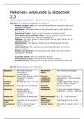 Rekenen, wiskunde & didactiek semestertoets 2.2 (module 2, jaar 2) 