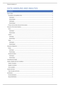 Research methods 3/4: Data handling and analysis