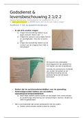 Samenvatting golevo (godsdienst en levensbeschouwing) 2.1/2.2