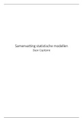 Statistische modellen - samenvatting/uitbreiding van het formularium (statistiek 3)