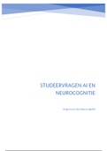 Artificial intelligence and Neurocognition - Nederlandse antwoorden op Neurcognitie deel