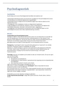 Samenvatting Psychodiagnostiek week 1 t/m 8 sheets   