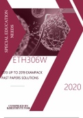  ETH306W2023 FULL EXAMPACK LATEST PAST PAPERS  SOLUTIONS AND QUESTIONS COMPREHENSIVE PACK  FOR EXAM AND ASSIGNMENT PREP
