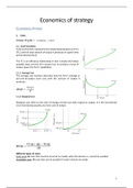 Summary Economics of Strategy