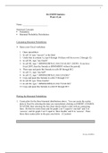 Statistical Concepts: 2022/2023 Probability Binomial Probability Distribution       Calculating Binomial Probabilities    Open a new Excel worksheet.    Open spreadsheet In cell A1 type “success” as the label Under that in column A, type 0 through 10 (the