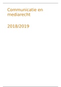 Hoorcolleges Communicatie en mediarecht