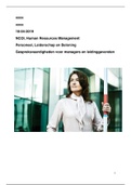 NCOI Human Resources Management 1 jaar alle moduleopdrachten 2019 bundel