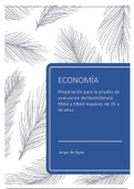 Temario completo de economía EBAU (PAU) y mayores de 25 y 40 años