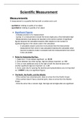 CHEMISTRY SCIENTIFIC MEASUREMENT 