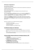 Samenvatting Performance Management H1 t/m 15