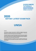 EDT1601 LATEST EXAM PACK