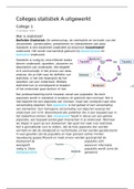 Colleges statistiek A uitwerking